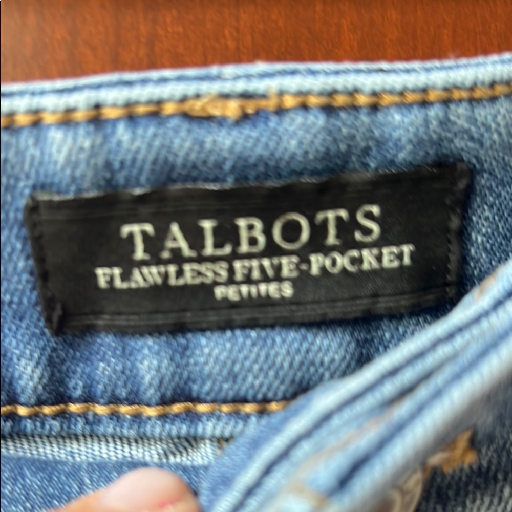 Talbots Boyfriend Blue Jean Shorts - Picture 2 of 4